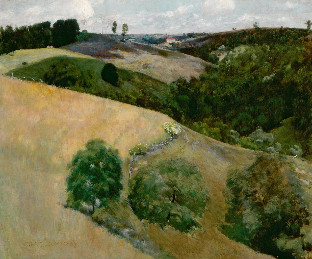 Flygande skuggor, 1883 av Kenyon Cox