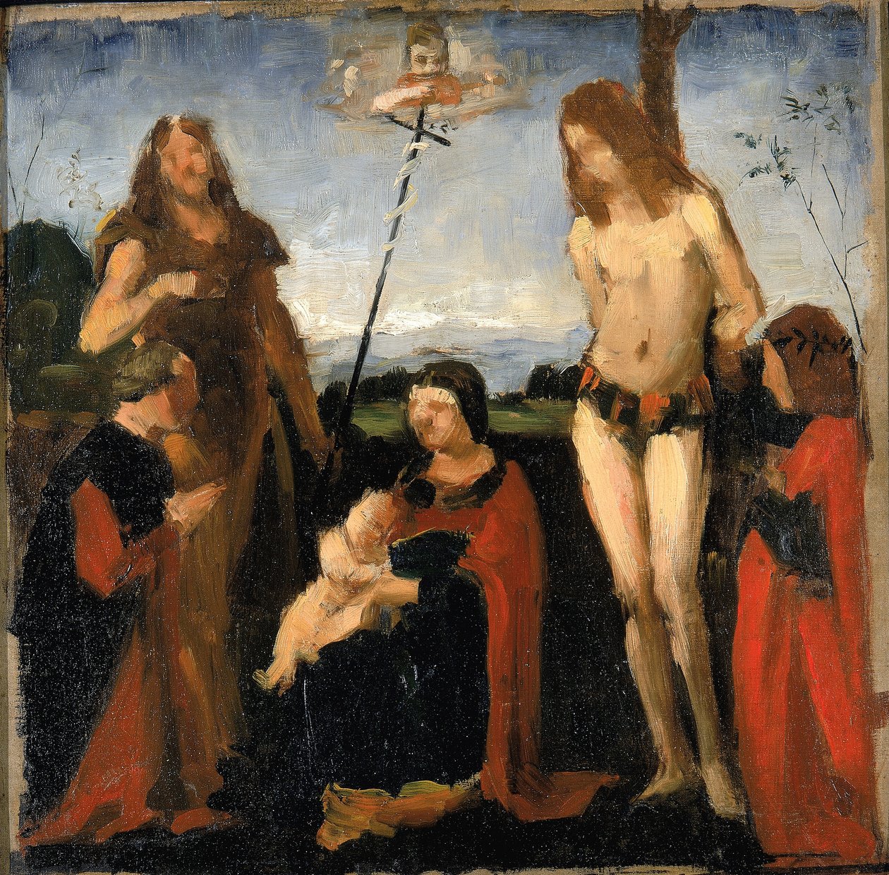 Efter Boltraffio, "Sacred Conversation". av Kenyon Cox