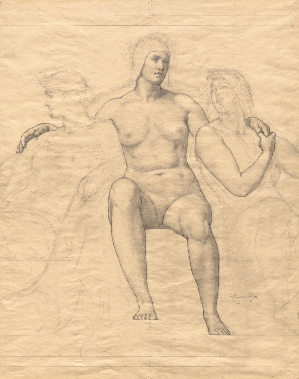 Allegoriska kvinnofigurer av Kenyon Cox