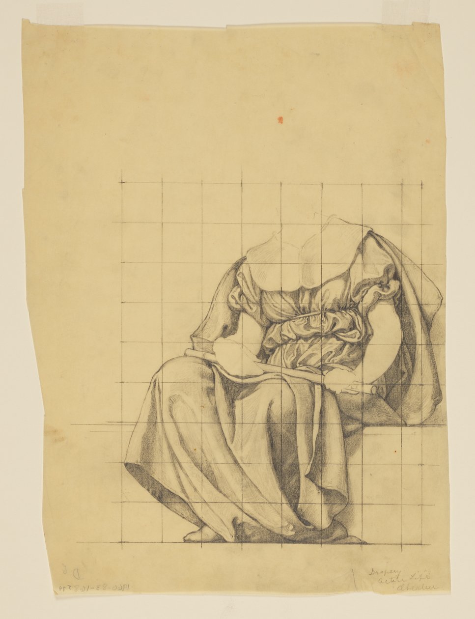 Draperistudie för "The Active Life," Lunette i administrationsbyggnaden, Oberlin College, Oberlin, OH av Kenyon Cox