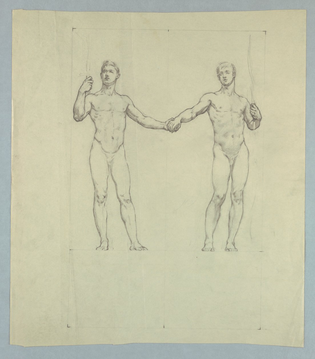 Figurstudie för Seal of the University Club, New York av Kenyon Cox