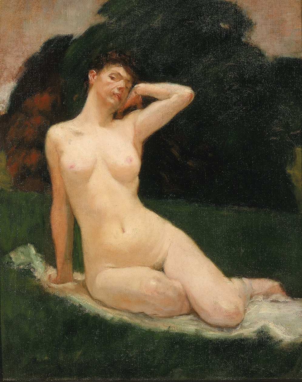 Studie för "Evening" av Kenyon Cox