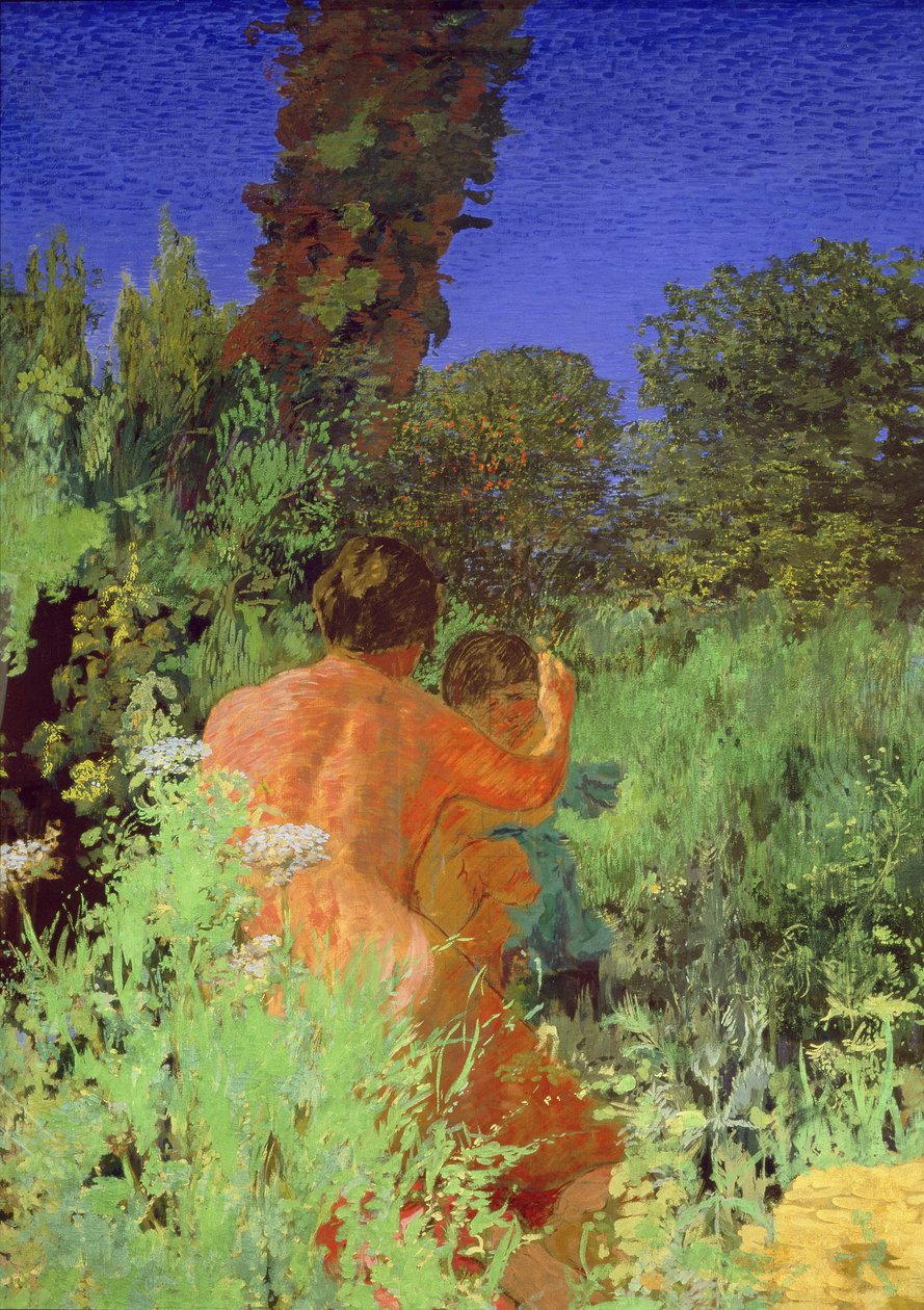 The Infancy of Jupiter, c.1919-20 (valpsjuka på duk) av Ker Xavier Roussel