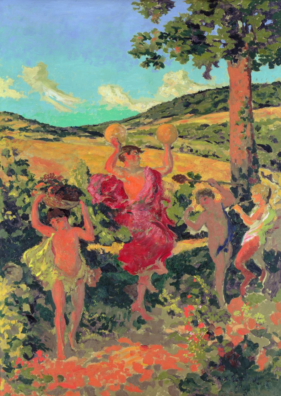 Bacchus triumf (Fete Champetre), 1911-13 av Ker Xavier Roussel