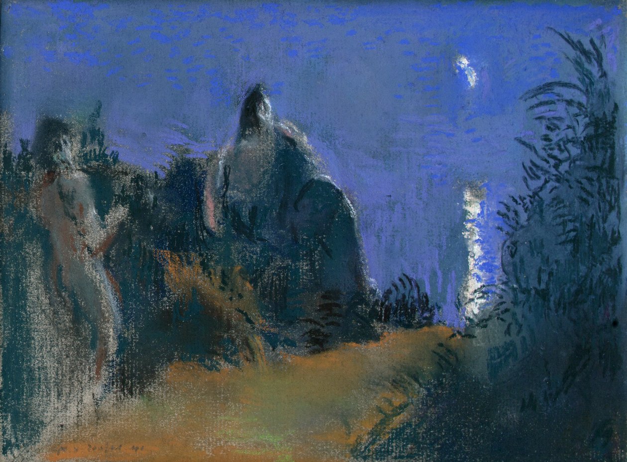 Månsken över havet, 1941. av Ker Xavier Roussel