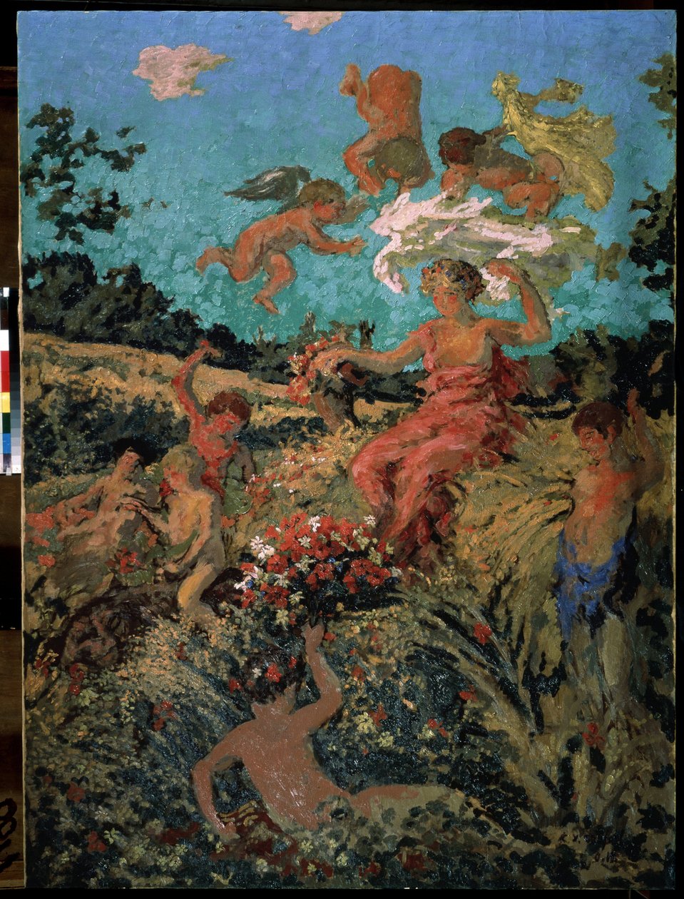 ""Fete champetre, ete"" (Landsfestival, sommar) Målning av Ker-Xavier (Ker Xavier) Roussel (1867-1944) 1911-1913 Nabis Moskva, Pushkin-museet av Ker Xavier Roussel
