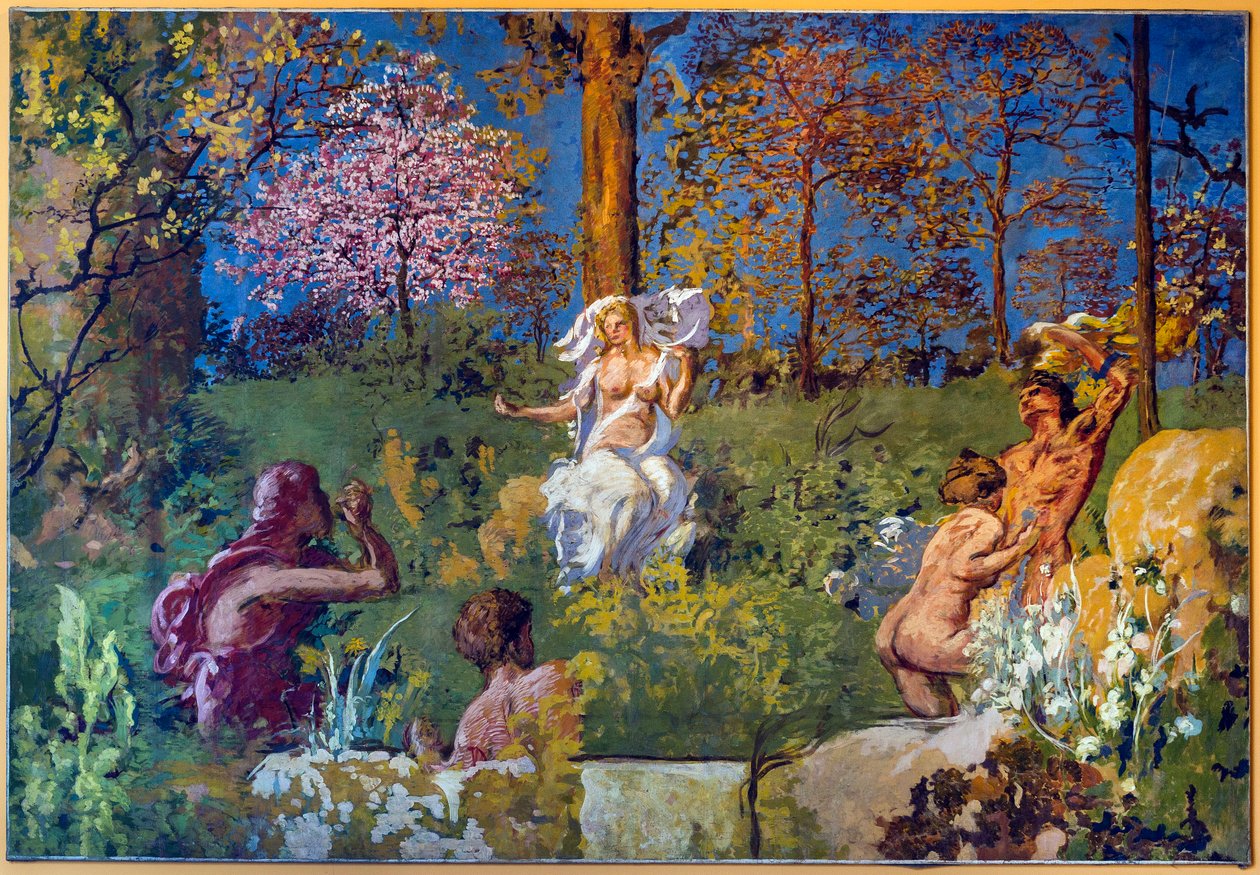 The Fountain of Youth (limmålning på duk) av Ker Xavier Roussel