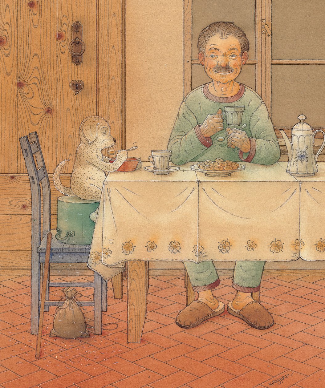Mysterious Guest, 2005 (wc på papper) av Kestutis Kasparavicius