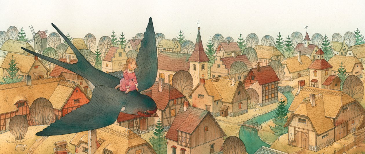 Thumbelina 04, 2005 (wc på papper) av Kestutis Kasparavicius
