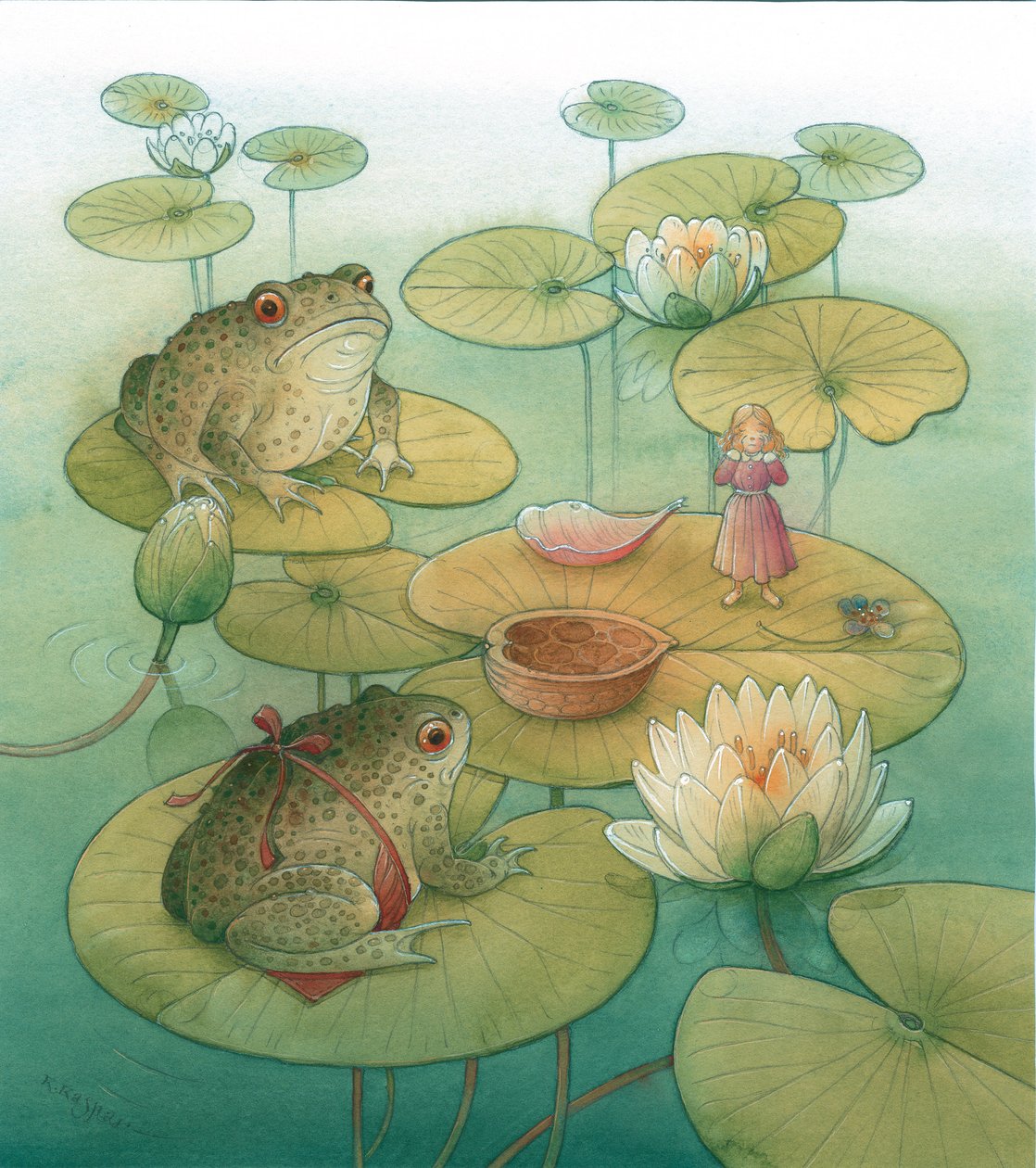 Thumbelina 07, 2005 (wc på papper) av Kestutis Kasparavicius