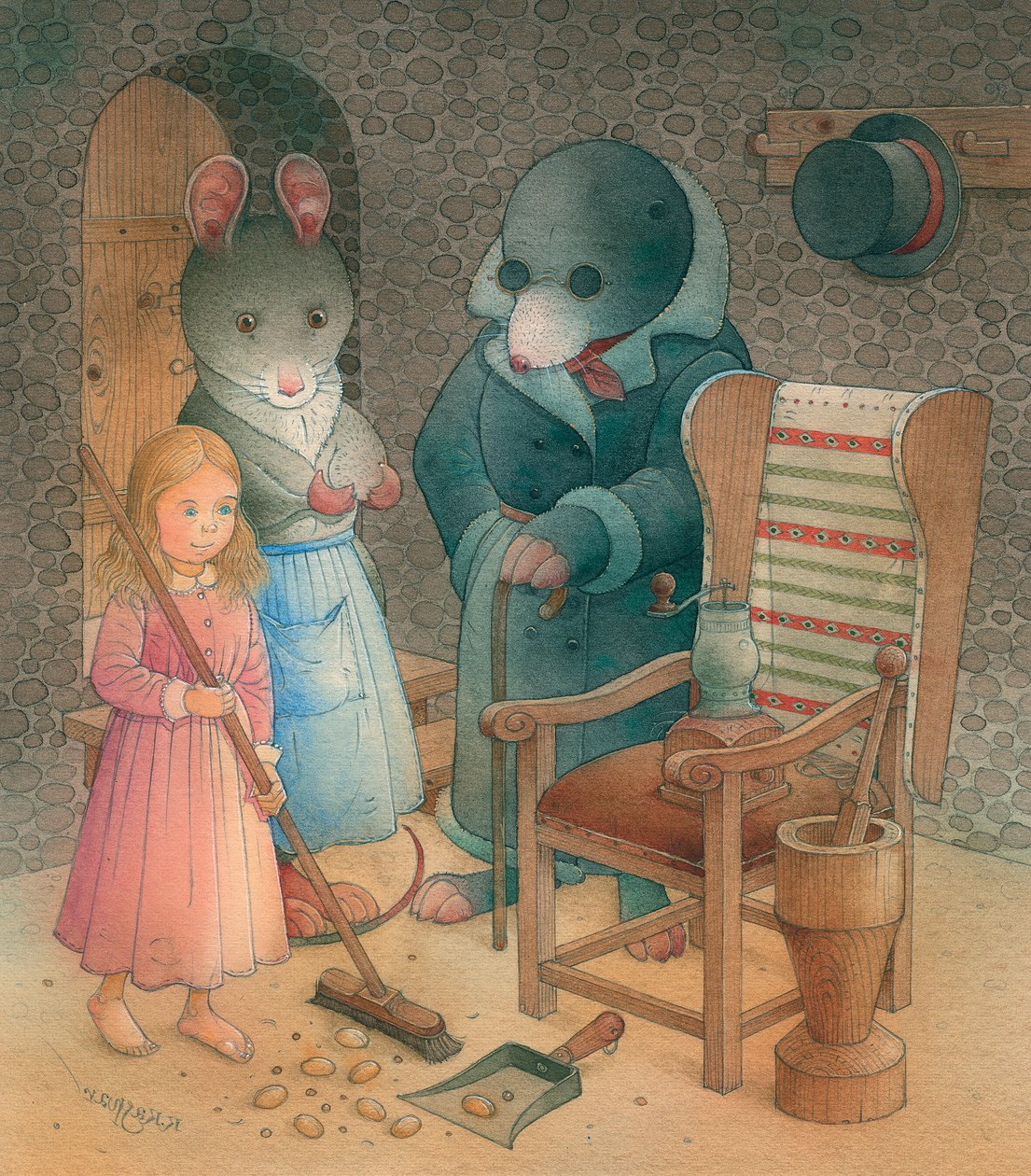 Thumbelina 10, 2005 (wc på papper) av Kestutis Kasparavicius