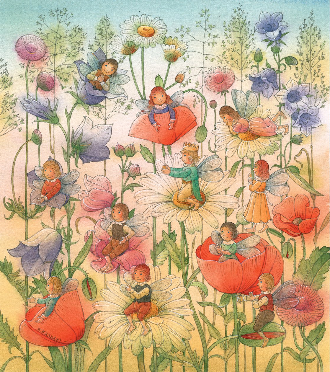 Thumbelina 14, 2005 (wc på papper) av Kestutis Kasparavicius