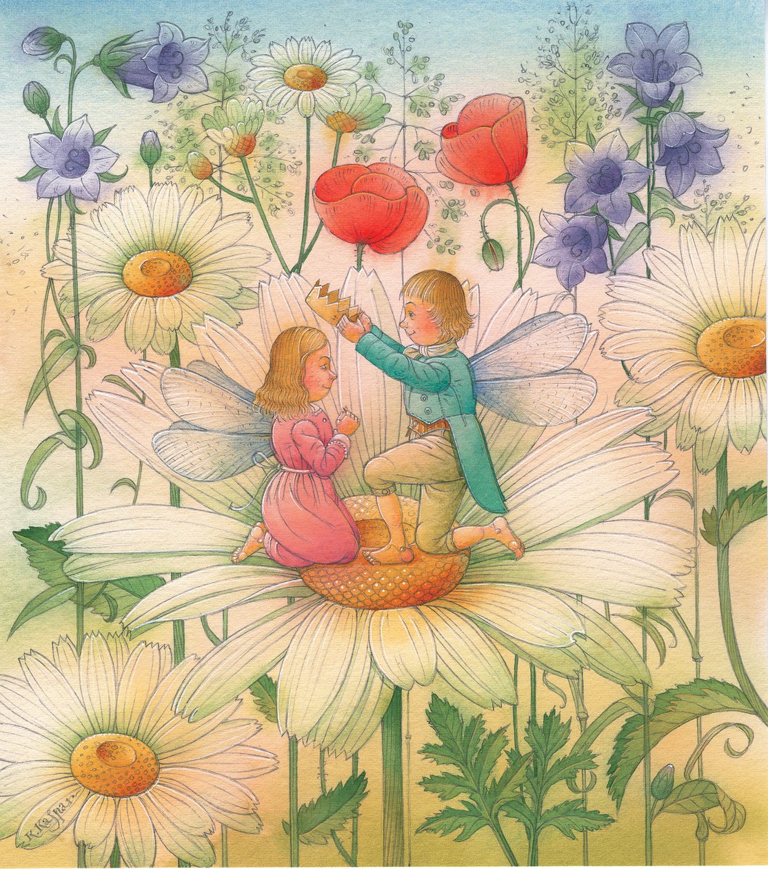 Thumbelina 15, 2005 (wc på papper) av Kestutis Kasparavicius