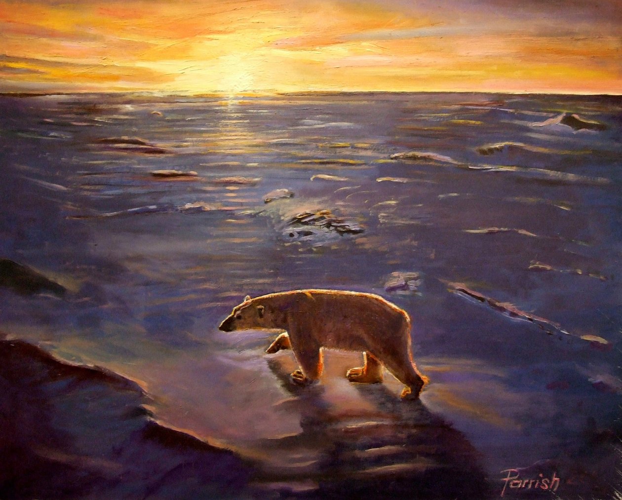 I vildmarken, 2008 av Kevin Guild of Railway Artist Parrish