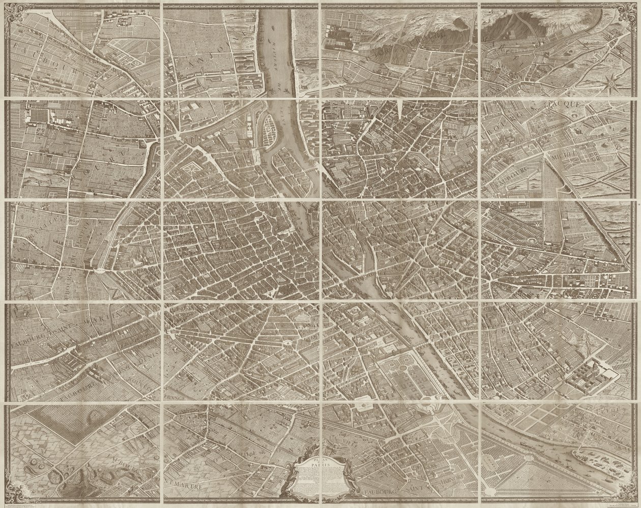 Plan de Paris av Kevin James Brown