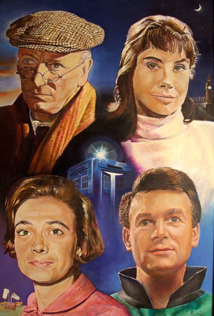 The Mythmaking Four (Dr Who), 2003 (målning) av Kevin Parrish