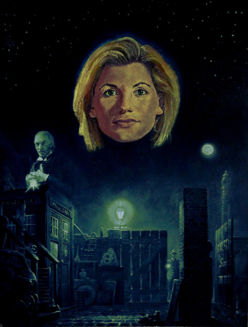 The Thirteenth Doctor (Doctor Who) (målning) av Kevin Parrish