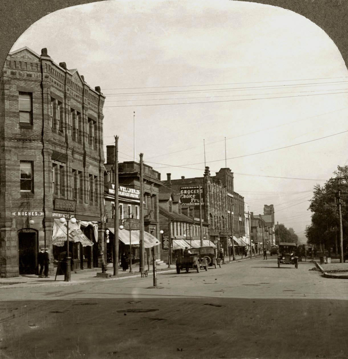 Grafton Street, Charlottetown, Prince Edward Island, Kanada, tidigt 1900-tal. av Keystone View Company