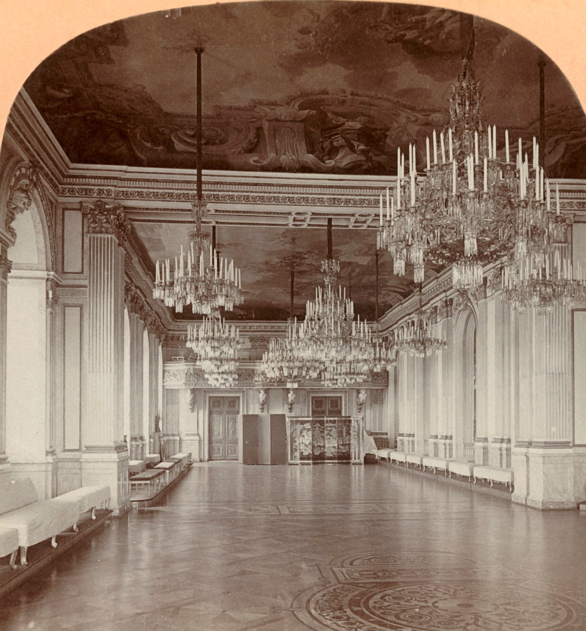 Danshuset, Kungliga slottet, Stockholm, Sverige, 1901. av Keystone View Company