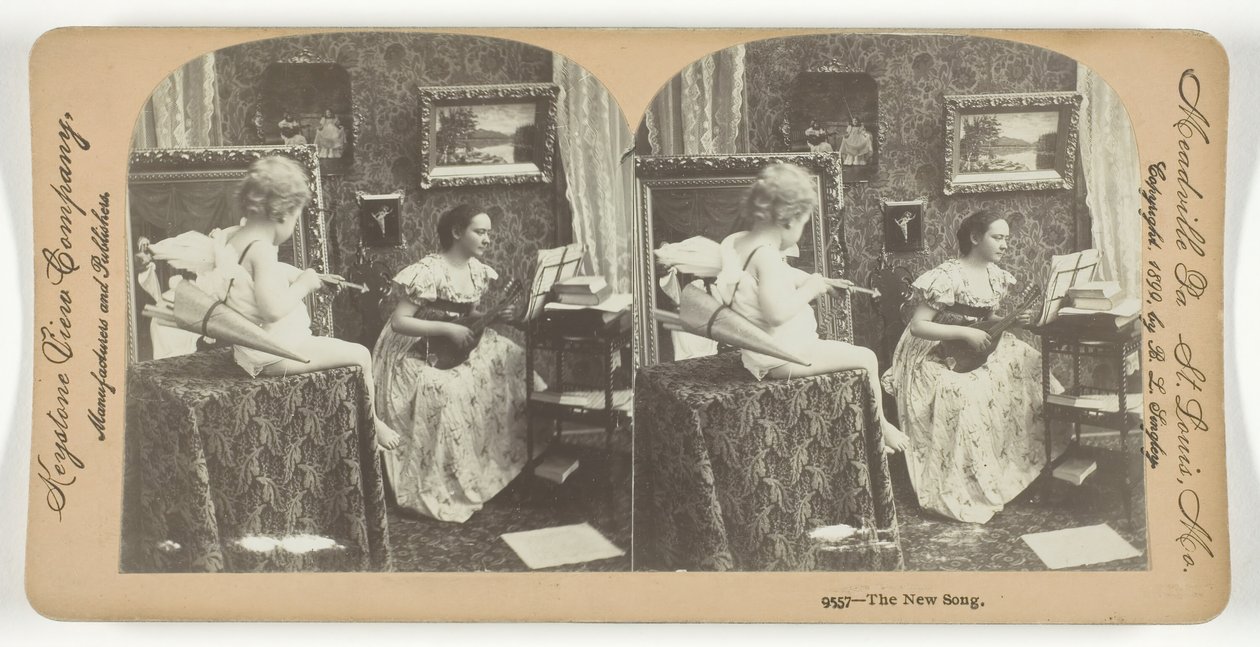 Den nya sången, 1899. av Keystone View Company