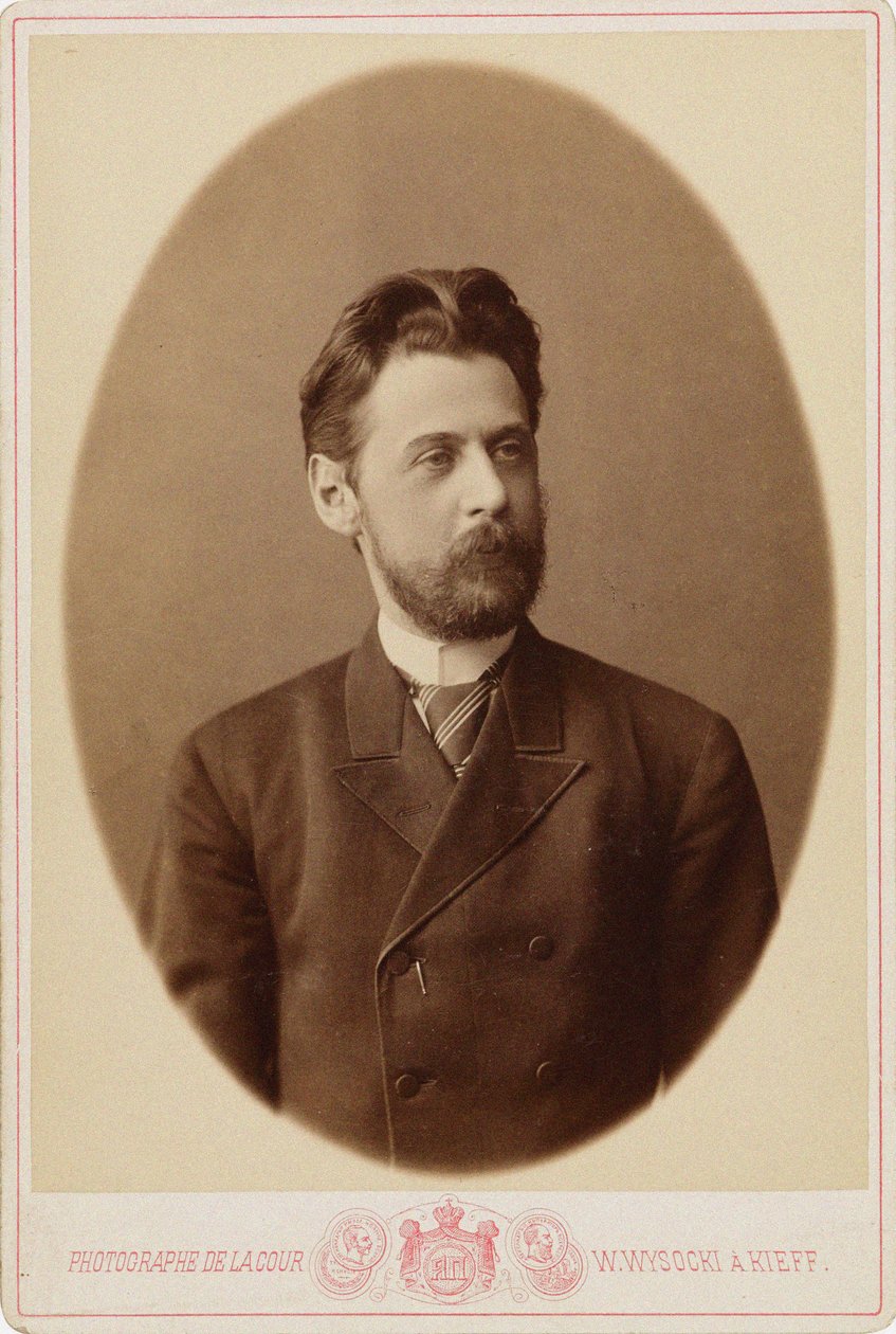 Porträtt av poeten Innokenty Annensky 1856-1909, ca. 1890. av Kiev . Photo studio V. Vysotsky