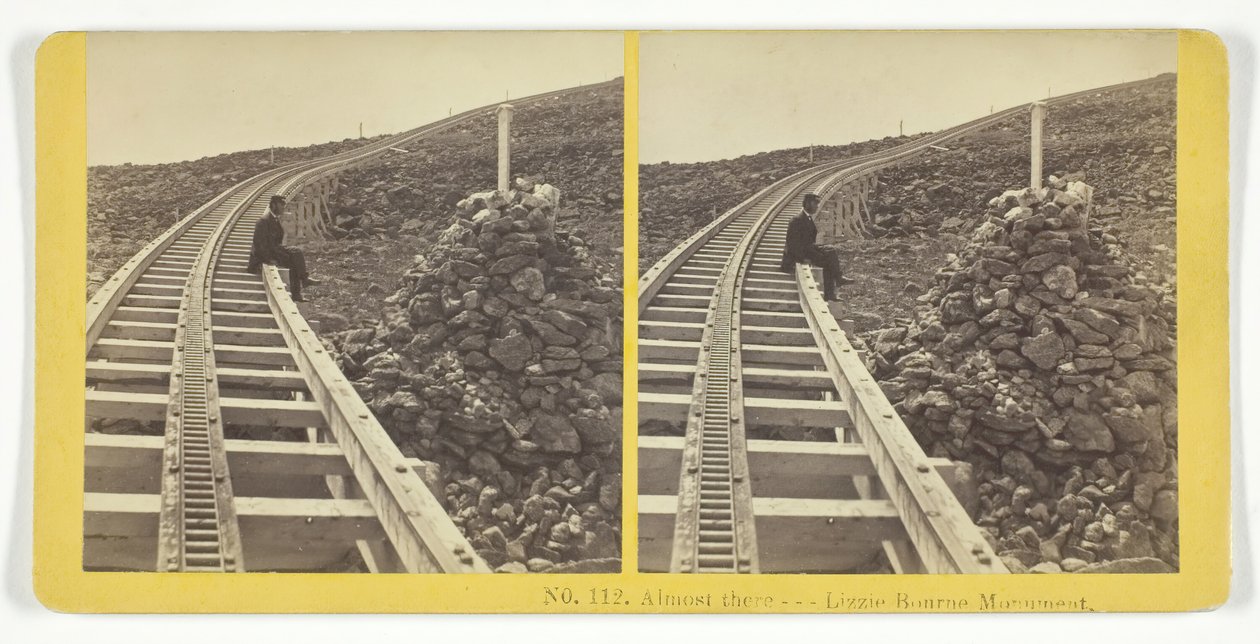 Nästan där --- Lizzie Bourne-monumentet, 185575. Skapare: Kilburn Brothers, BW Kilburn. av Kilburn Brothers, BW Kilburn