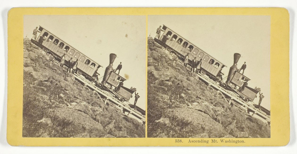 Ascending Mount Washington, 185575. Skapare: Kilburn Brothers, BW Kilburn. av Kilburn Brothers, BW Kilburn