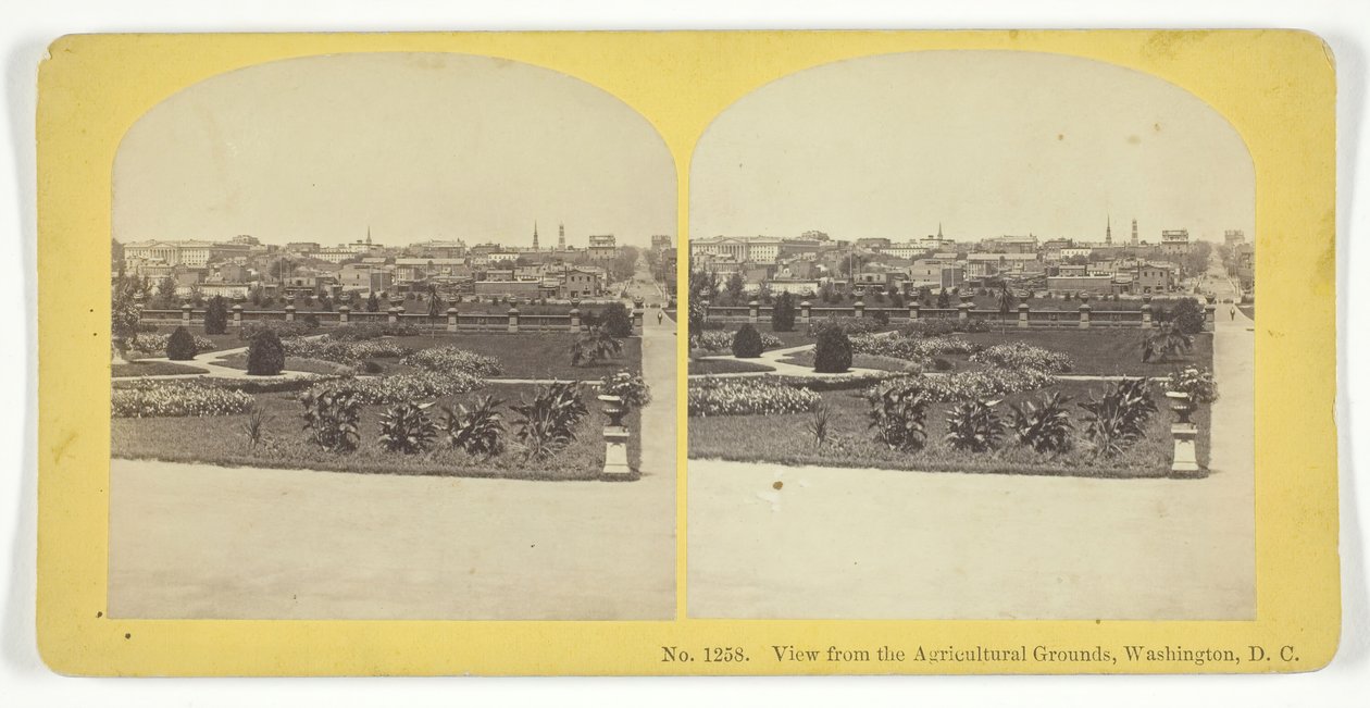 View from the Agricultural Grounds, Washington, D.C., 185575. Skapare: Kilburn Brothers, BW Kilburn. av Kilburn Brothers, BW Kilburn