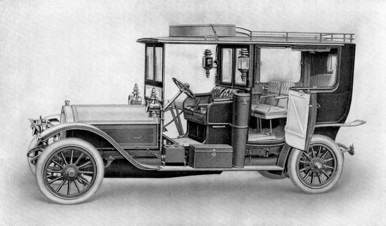Ritning av en bil, 1911-1912. av Kilmsch and Co.