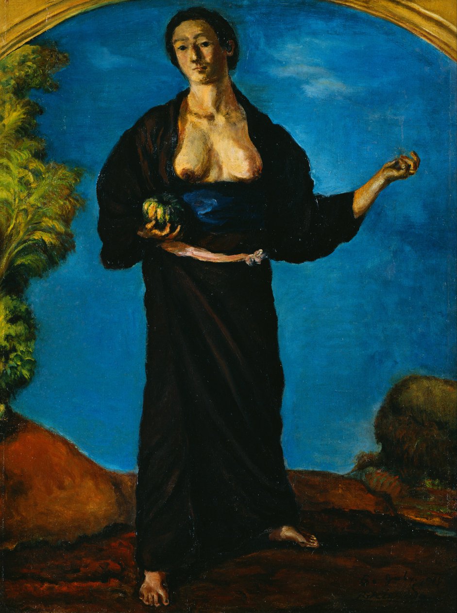 Woman with a Pumpkin av Kishida Ryusei