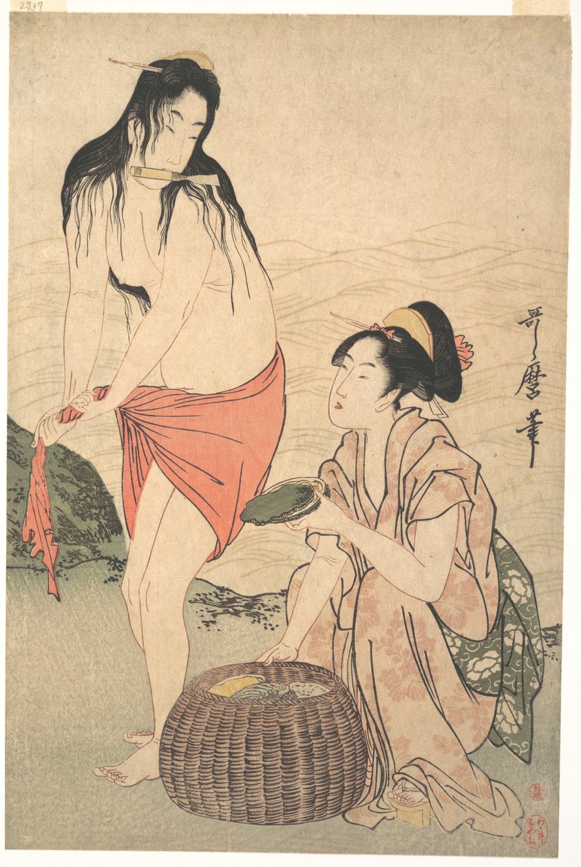 Abalone Divers av Kitagawa Utamaro