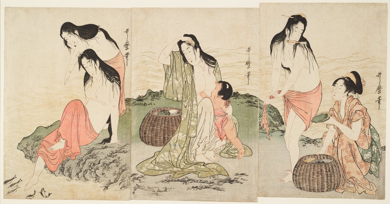 Abalondykare av Kitagawa Utamaro