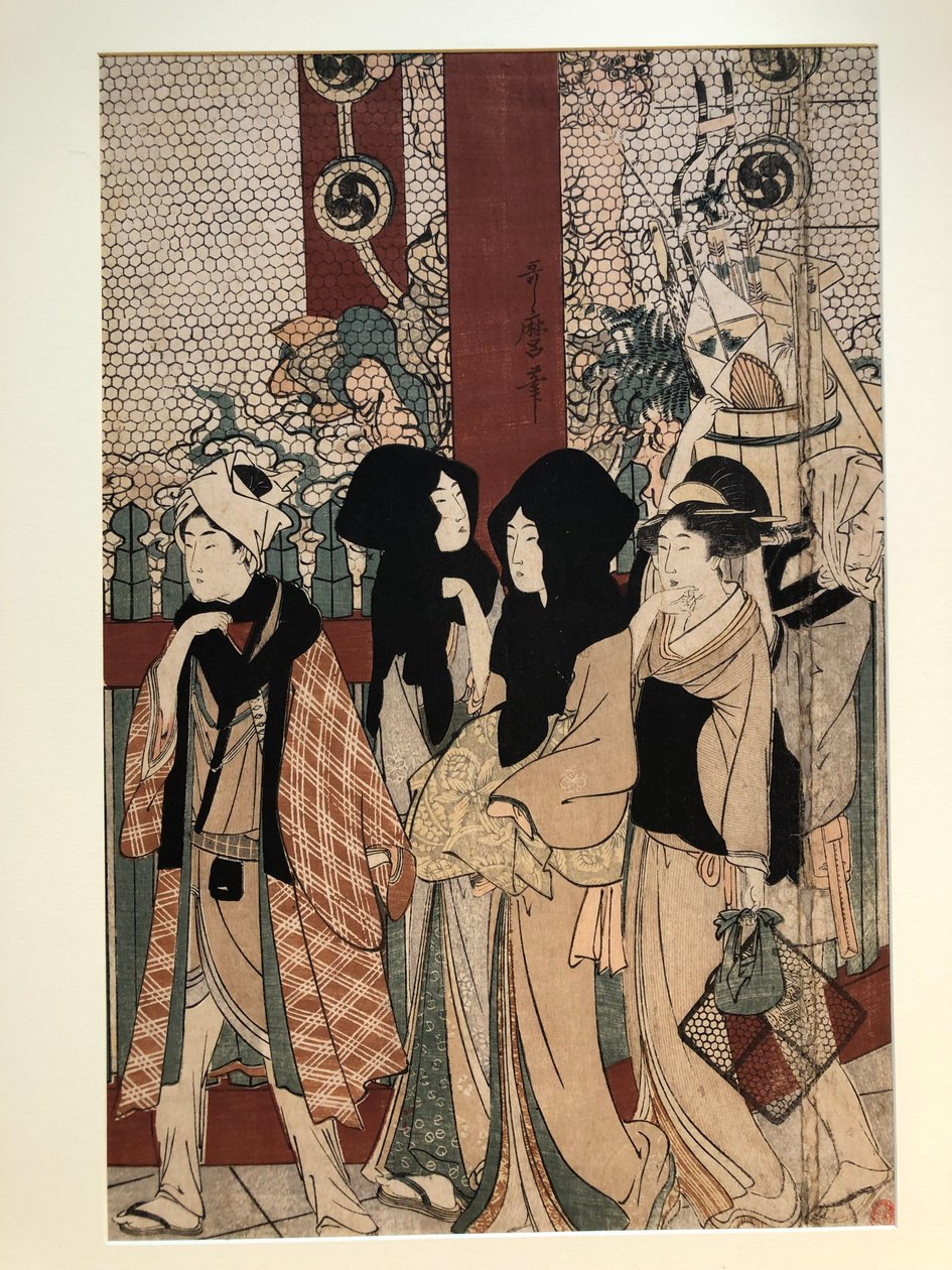 Asakusa-templet av Kitagawa Utamaro