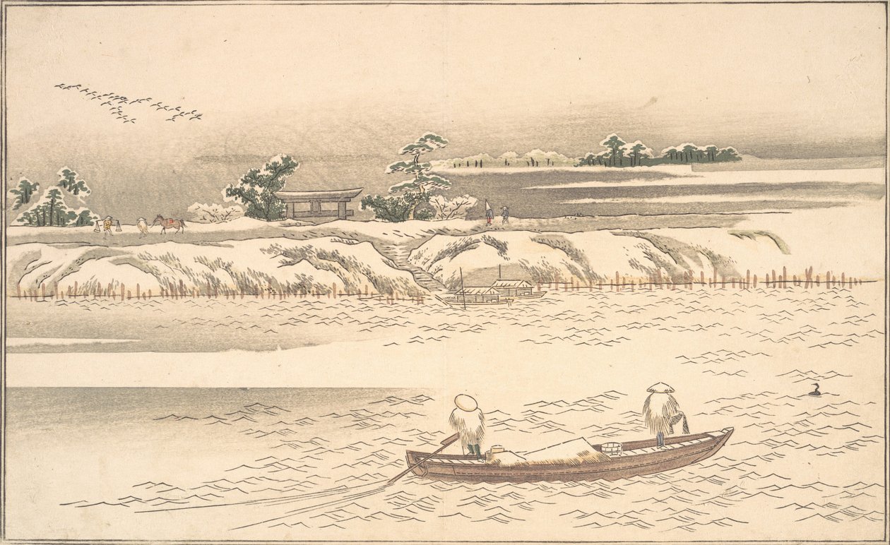 Ehon Ginsekai bok The World in Silver, sent på 1800-talet 1800-talet. av Kitagawa Utamaro