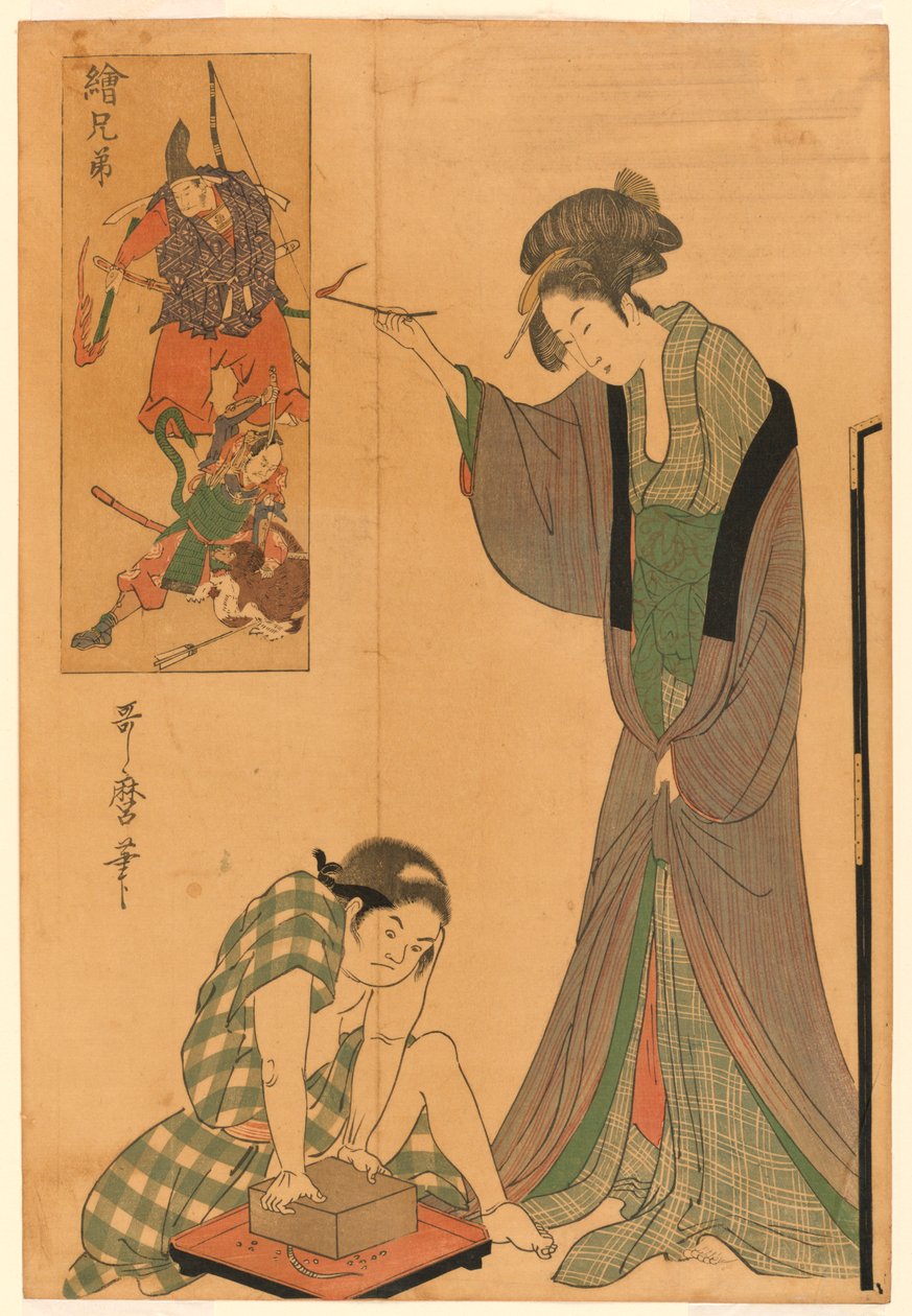 Att fånga en mus av Kitagawa Utamaro
