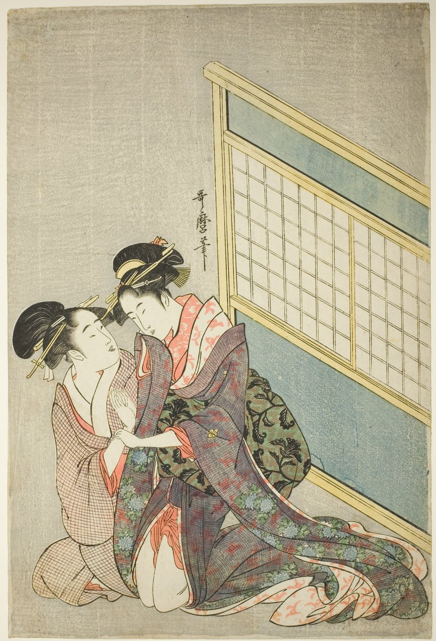 Dubbel kudde av Kitagawa Utamaro