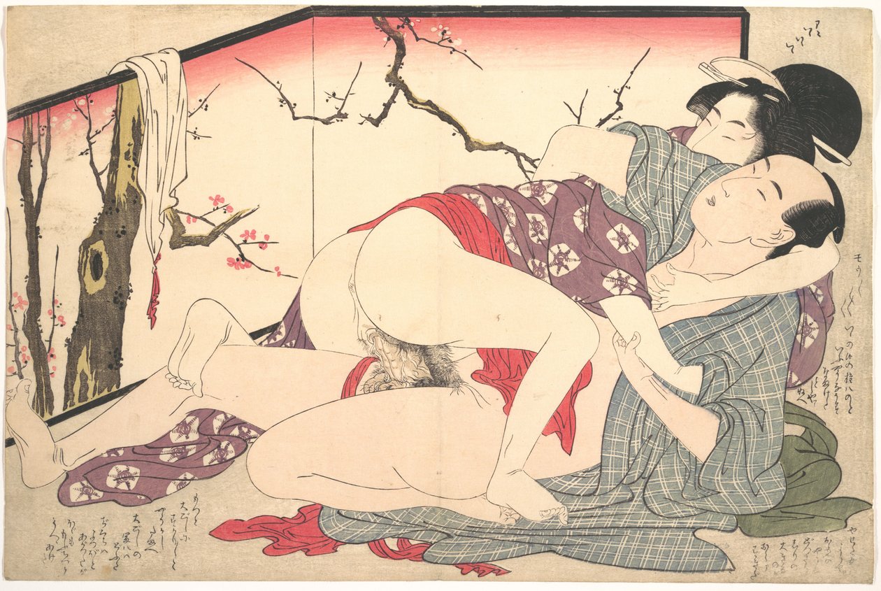 Erotisk tryckbild av Kitagawa Utamaro