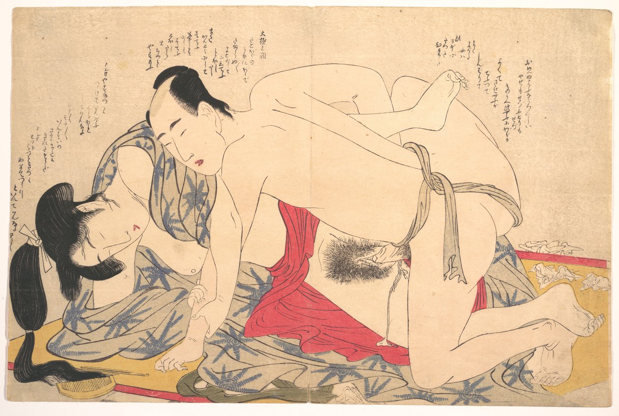 Erotisk tryckbild av Kitagawa Utamaro