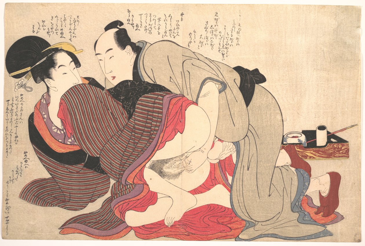 Erotiskt tryck av Kitagawa Utamaro