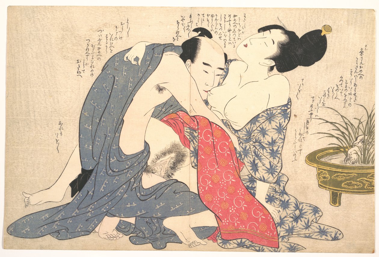 Erotiskt tryck av Kitagawa Utamaro