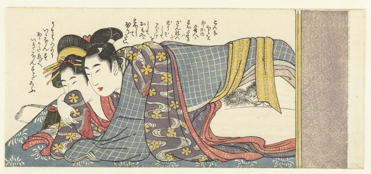 älskande par av Kitagawa Utamaro