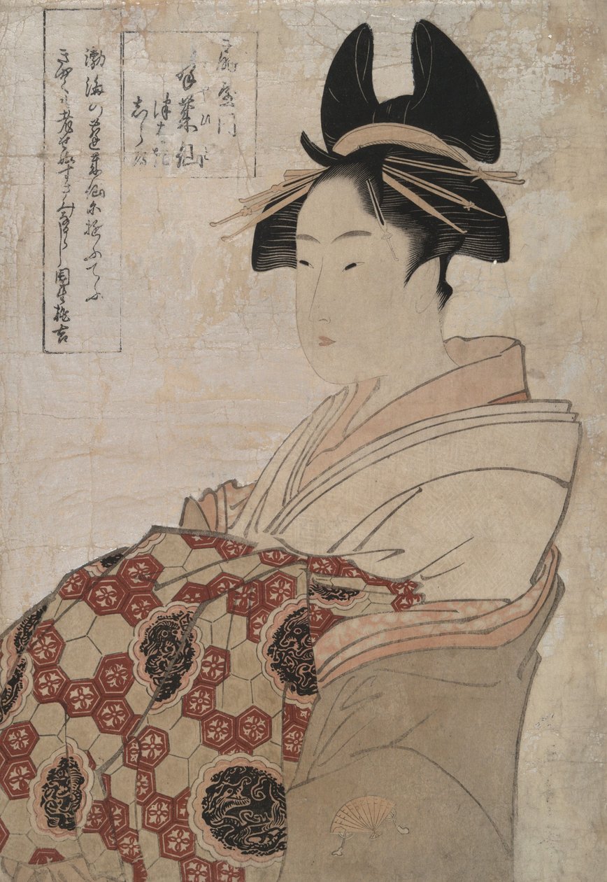 Miyahito från tehuset Ōgi-ya av Kitagawa Utamaro