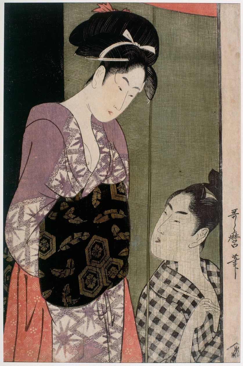 Myggnät, ca 1797 av Kitagawa Utamaro