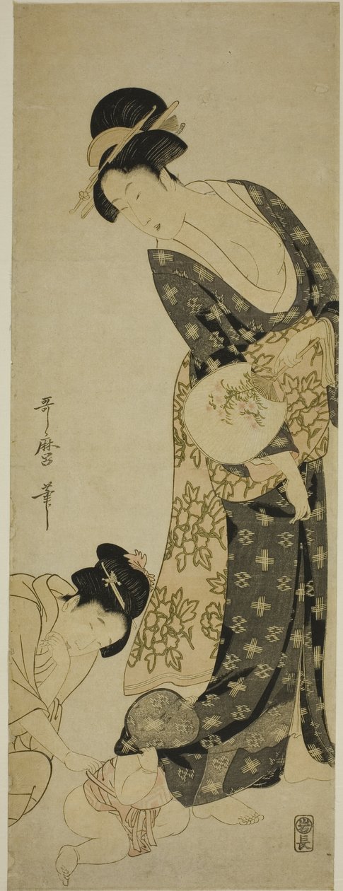 Mamma och barn av Kitagawa Utamaro