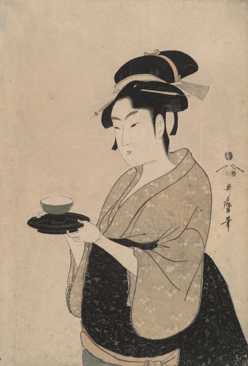 Okita, en flicka från ett tehus av Kitagawa Utamaro