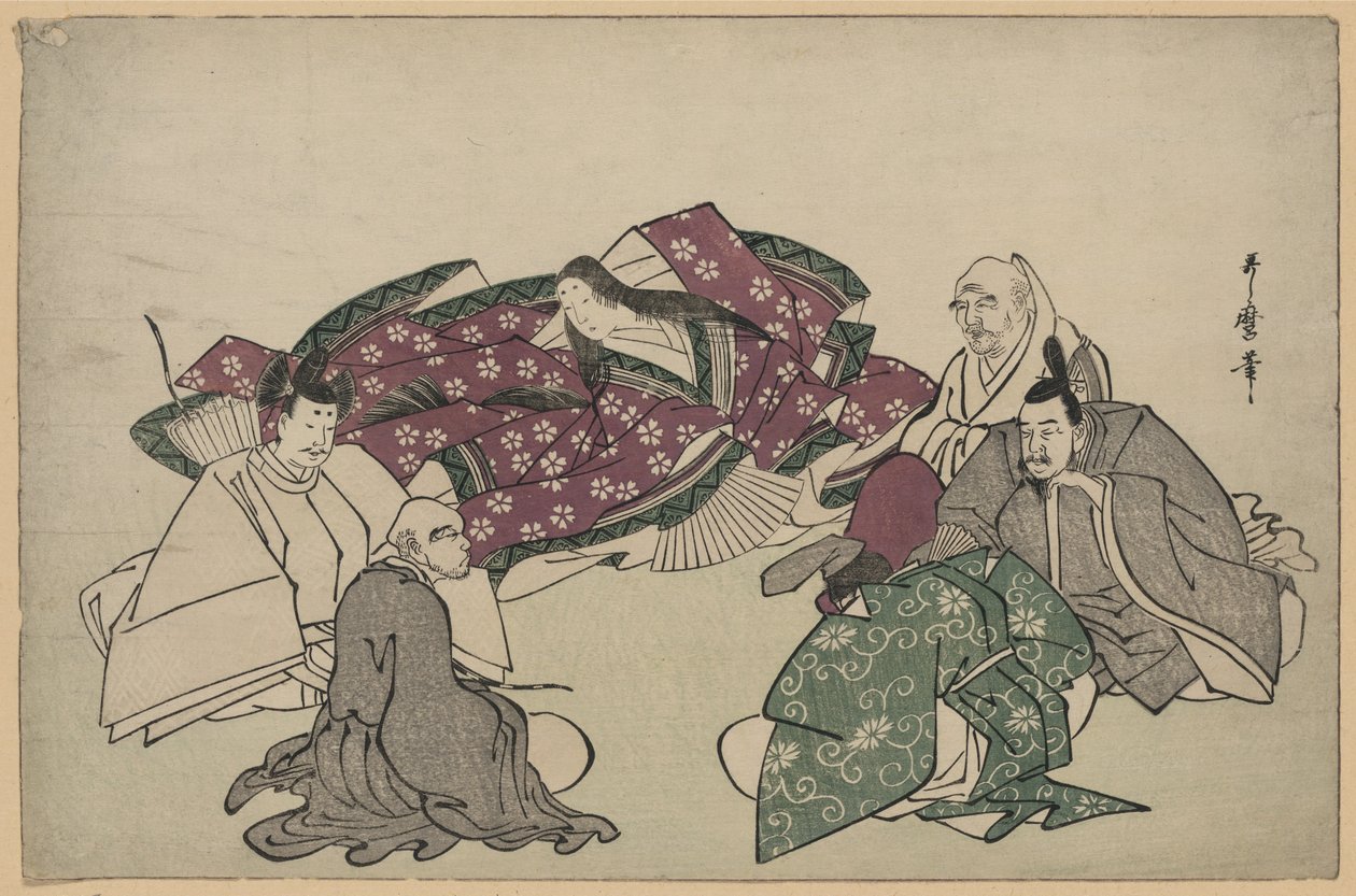 Six Poets (Rokkasen) av Kitagawa Utamaro