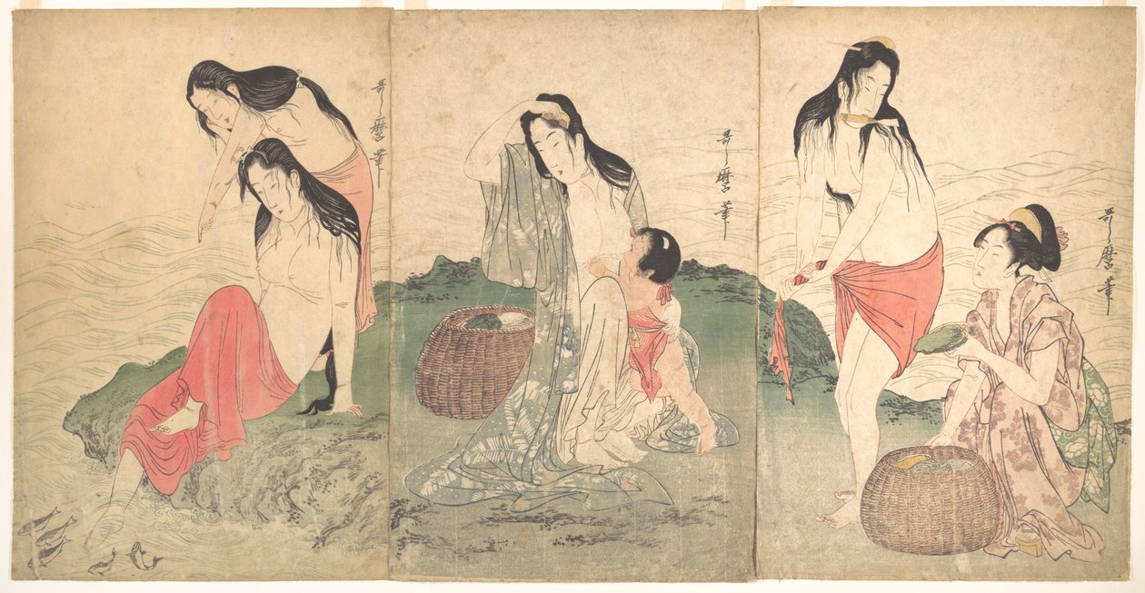 Awabi-fiskarna av Kitagawa Utamaro