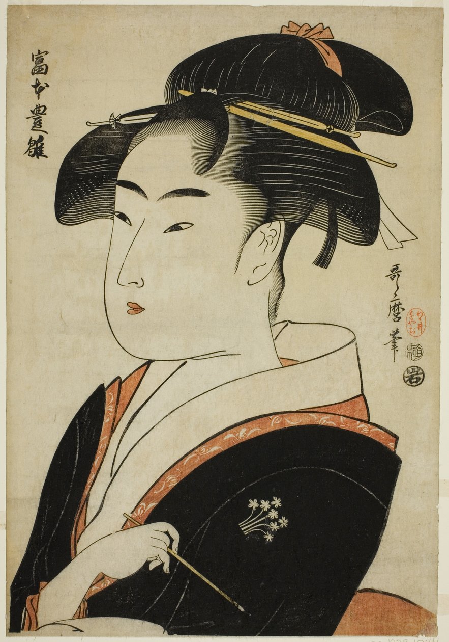 Toyohina Tomimoto, från seriens ``fa network s beautie s of Edo (Edo old name beauty)