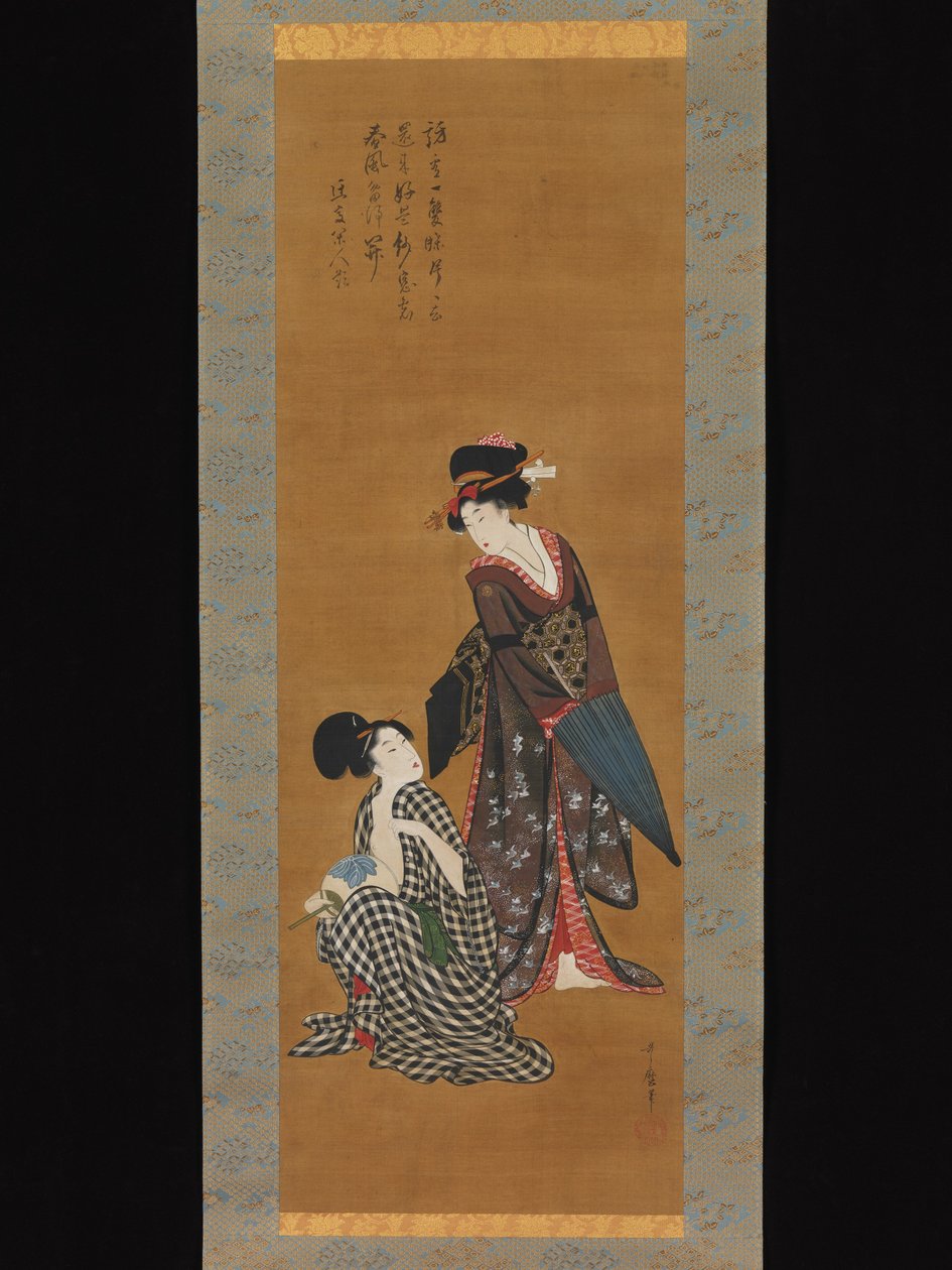 Två skönheter av Kitagawa Utamaro