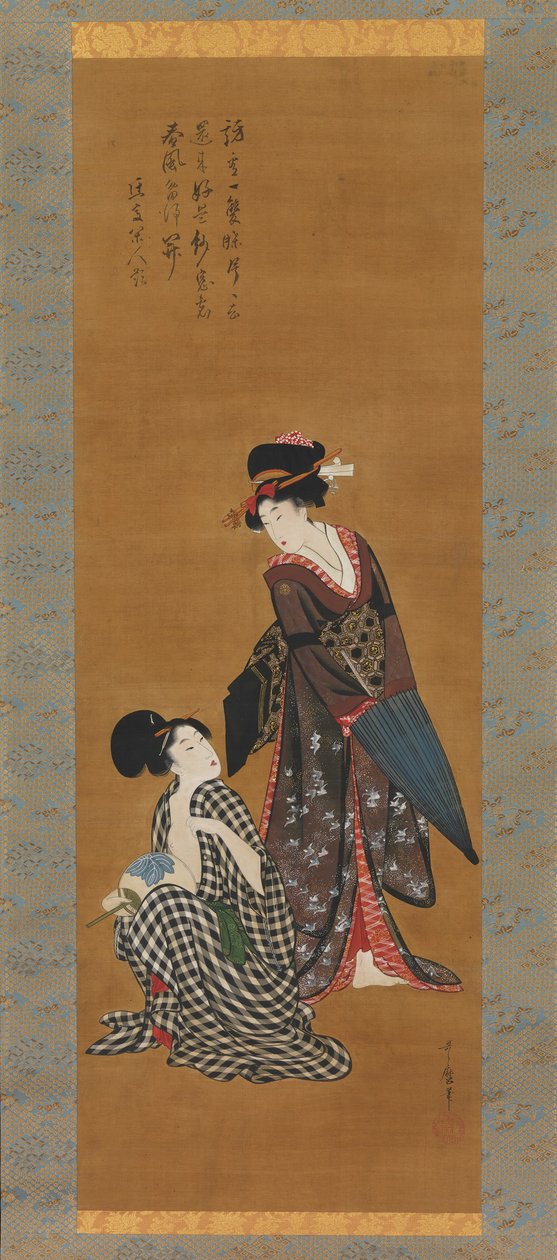 Två skönheter, ca. 1801-4. av Kitagawa Utamaro